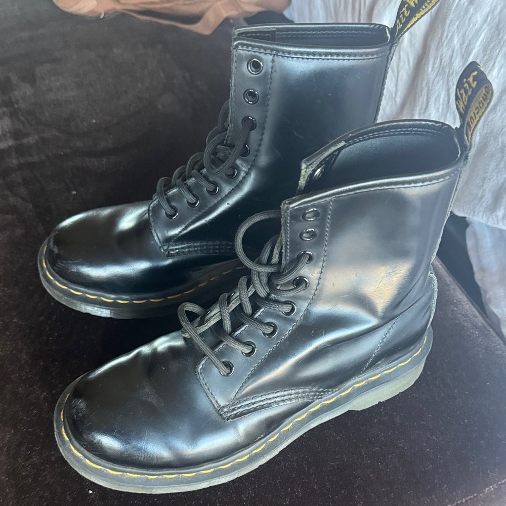 Dr. Martens Black Lace-Up Boots
